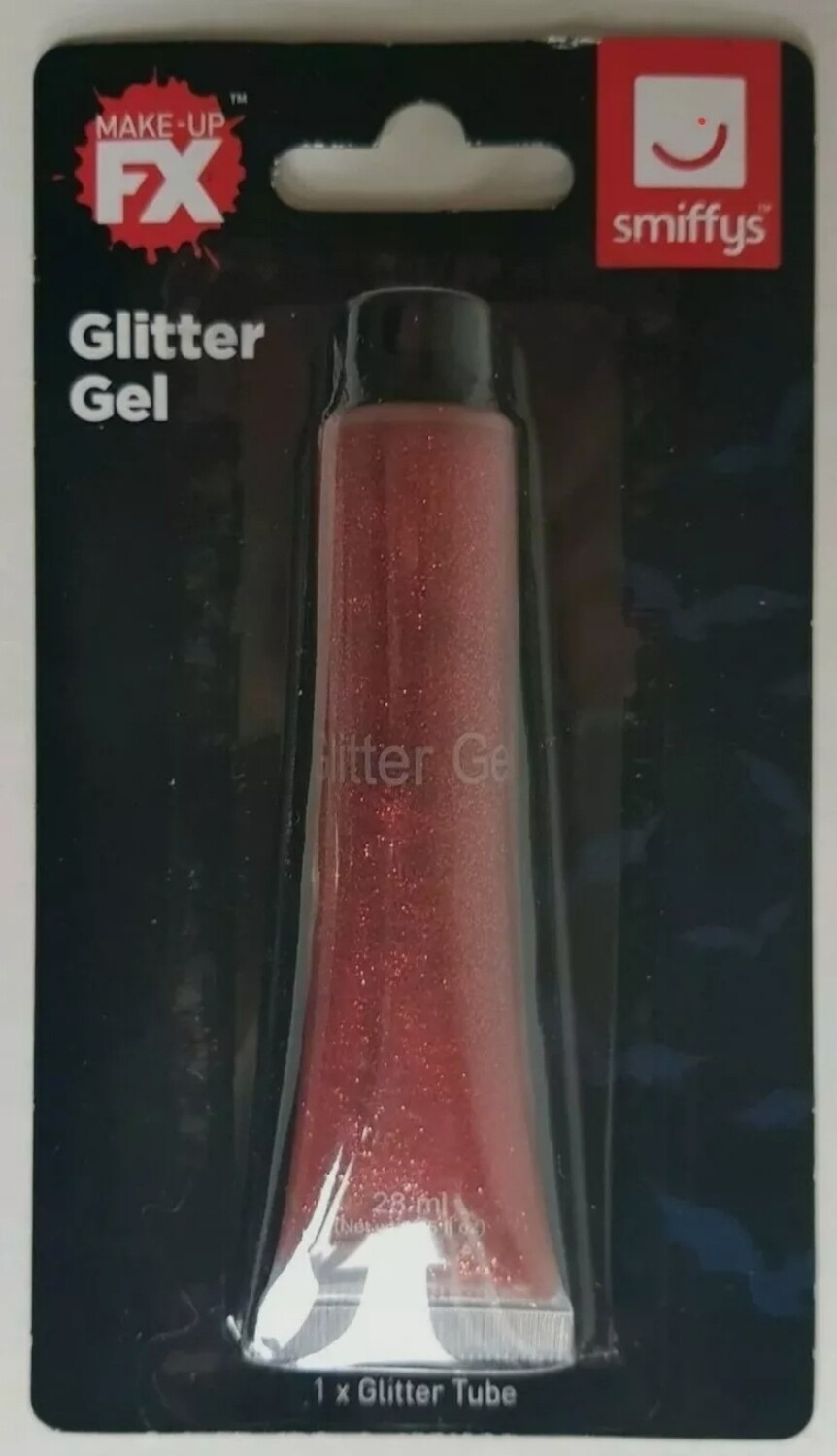 Smiffys Red Aqua Glitter Gel
