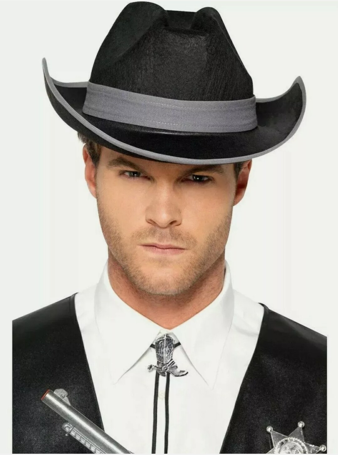 Cowboy Boot Tie Bootlace Silver Adjustable Bolo (C23