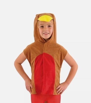 KIDS RED ROBIN BIRD TABARD COSTUME