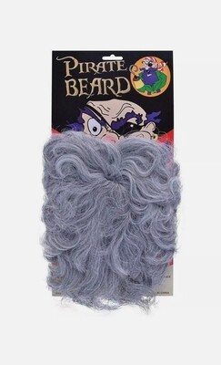 Bristol Novelty Unisex Pirate Fake Beard Grey (W35/24)