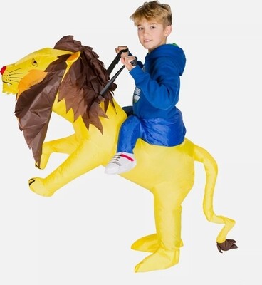 Inflatable Lion Costume Fits 5 - 11 yrs (C22)