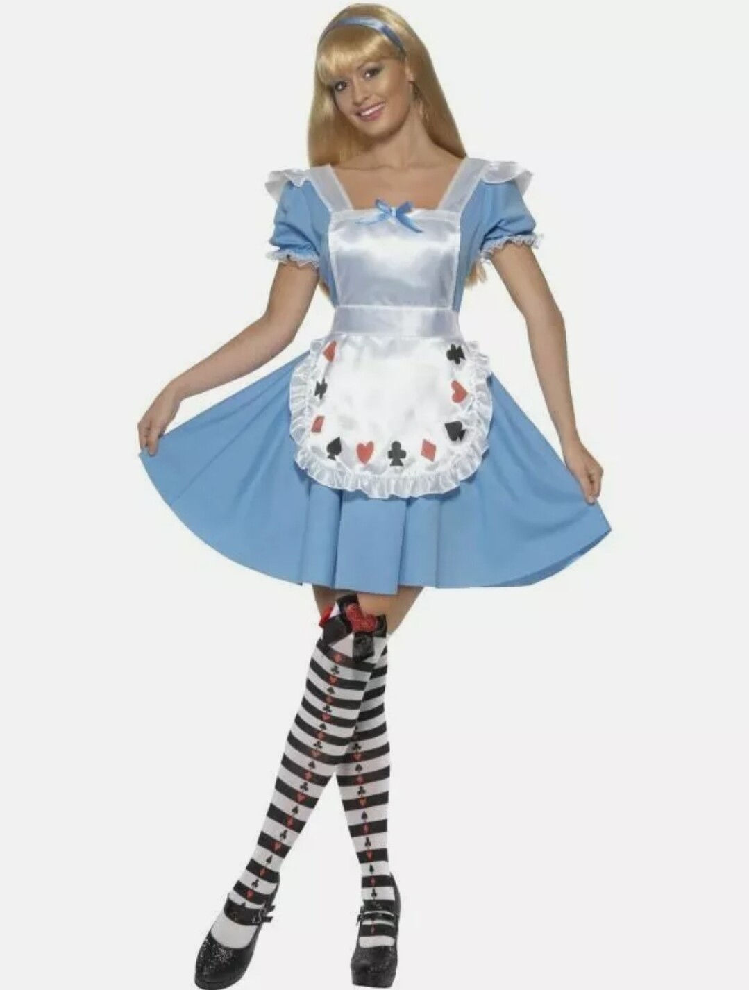 Ladies Deck Of Cards Sexy Alice Costume  L 16-18