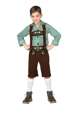 Boys German Bavarian Lederhosen Costume 5-7 yrs