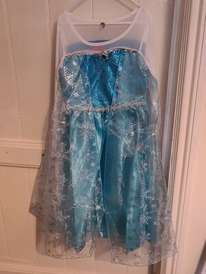 Girl Elsa Fancy Costume Princess Dress age 9-10