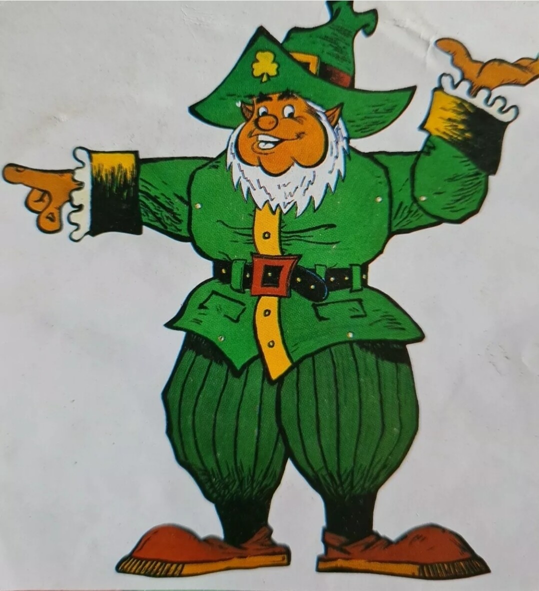 St Patricks Day Jointed Leprechaun Cut Out 4ft