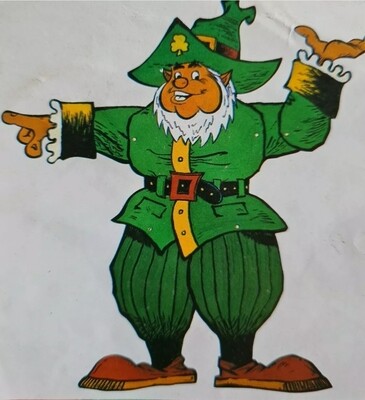 St Patricks Day Jointed Leprechaun Cut Out 4ft
