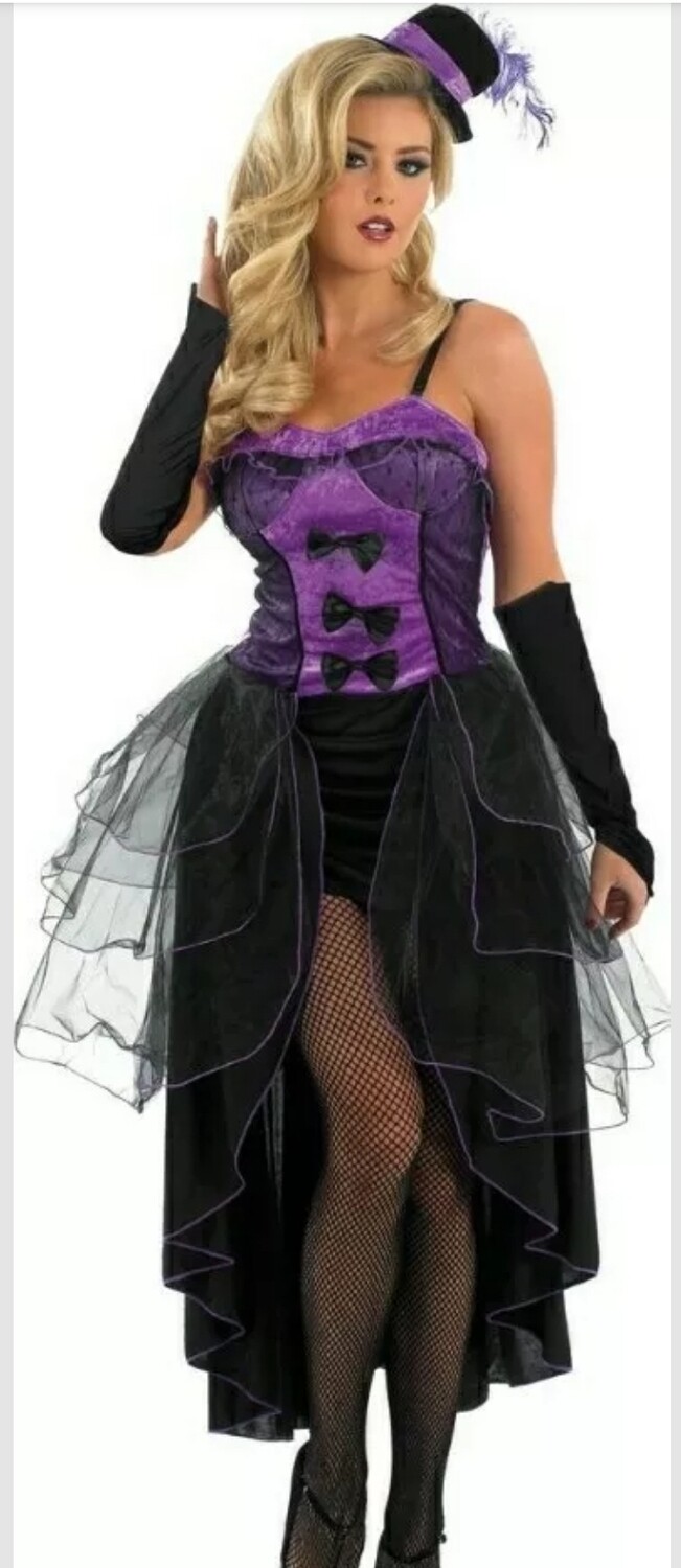 Purple Burlesque Costume Size XL