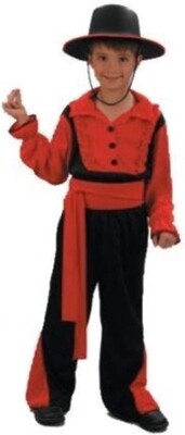Boys Gaucho Spanish Mexican Costume Age 11-12
