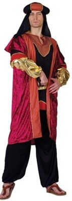 Adult Arabian Prince Costume Fancy Dress Outfit M