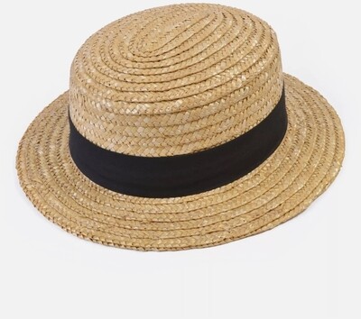 Adult Straw Boater Hat (C22)