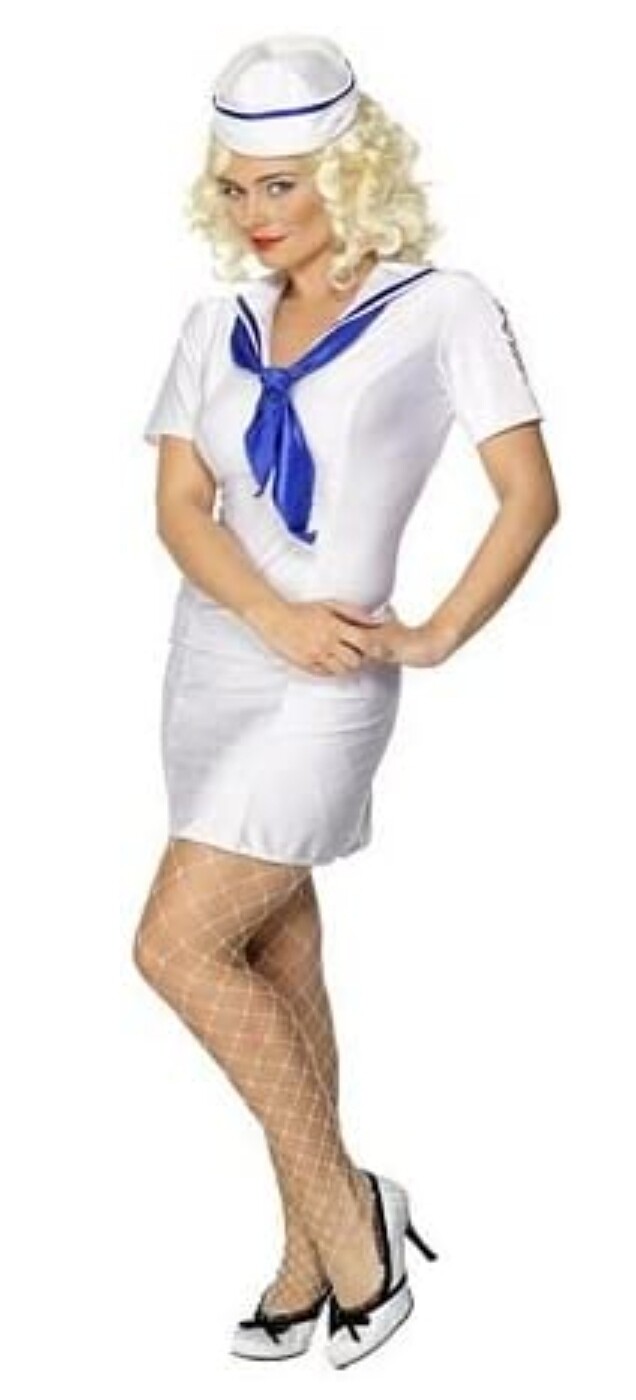 Pin Up Sailor Fancy Dress S 8-10