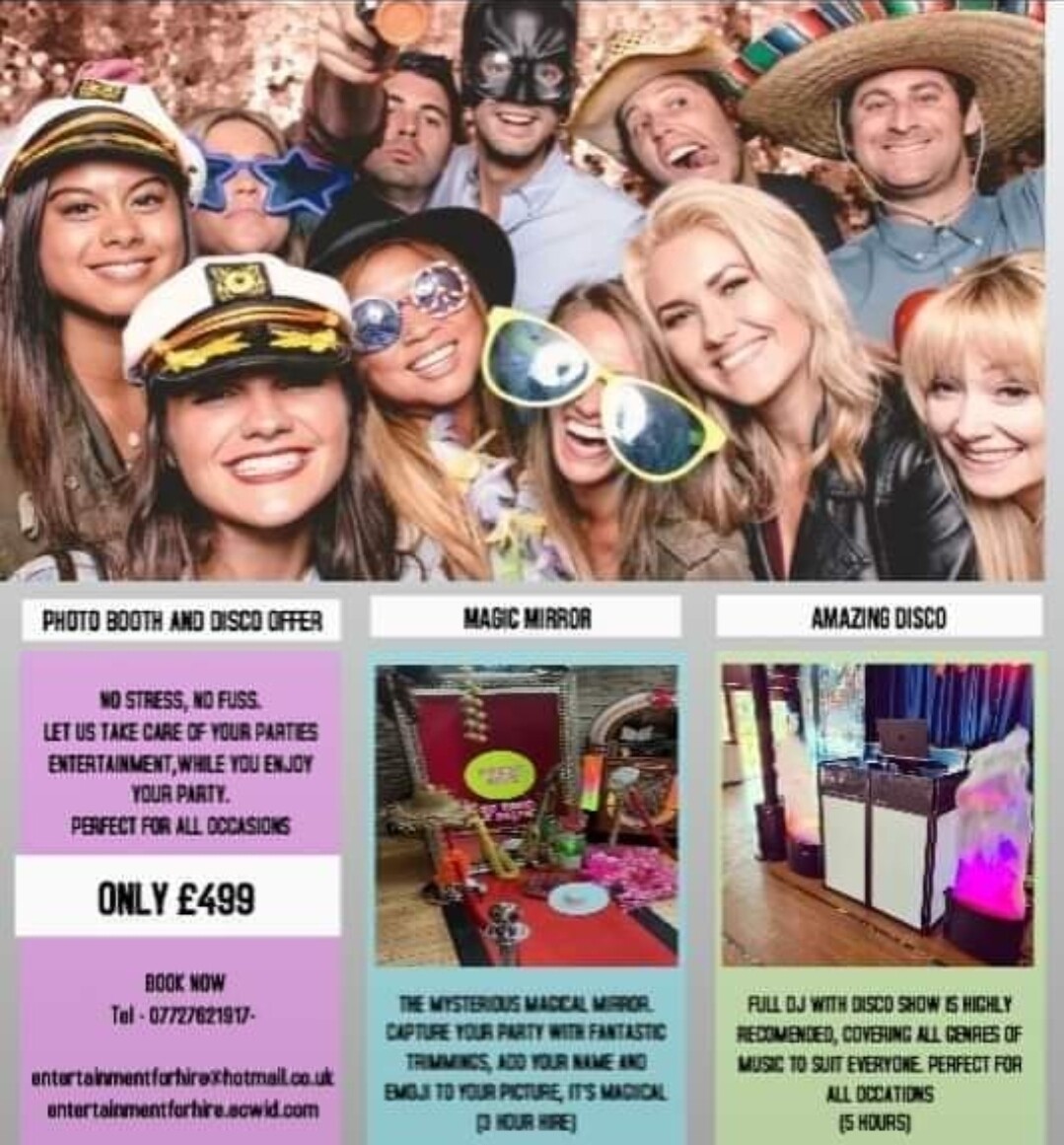 PHOTO BOOTH &amp; DISCO PACKAGE