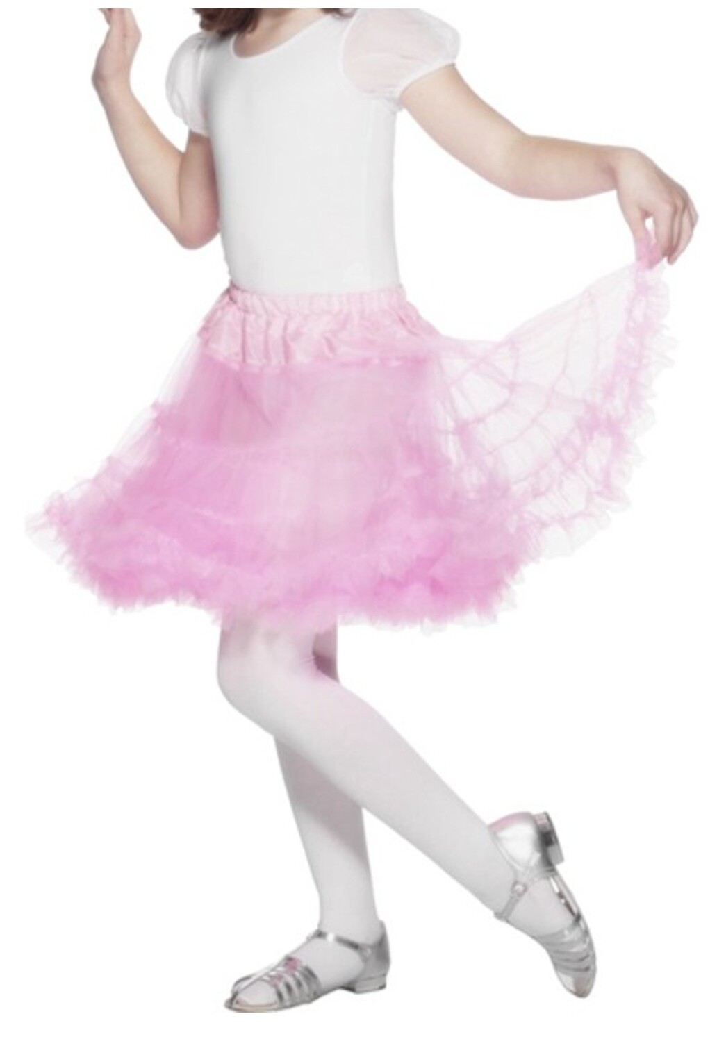 Pink Layered Petticoat - One Size Kids (W25)
