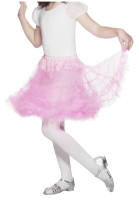 Pink Layered Petticoat - One Size Kids (W25)