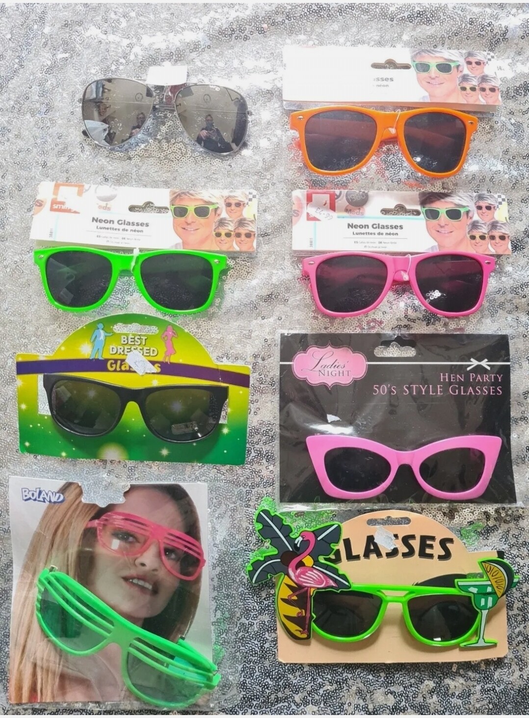 Set of 8 Plastic glasses