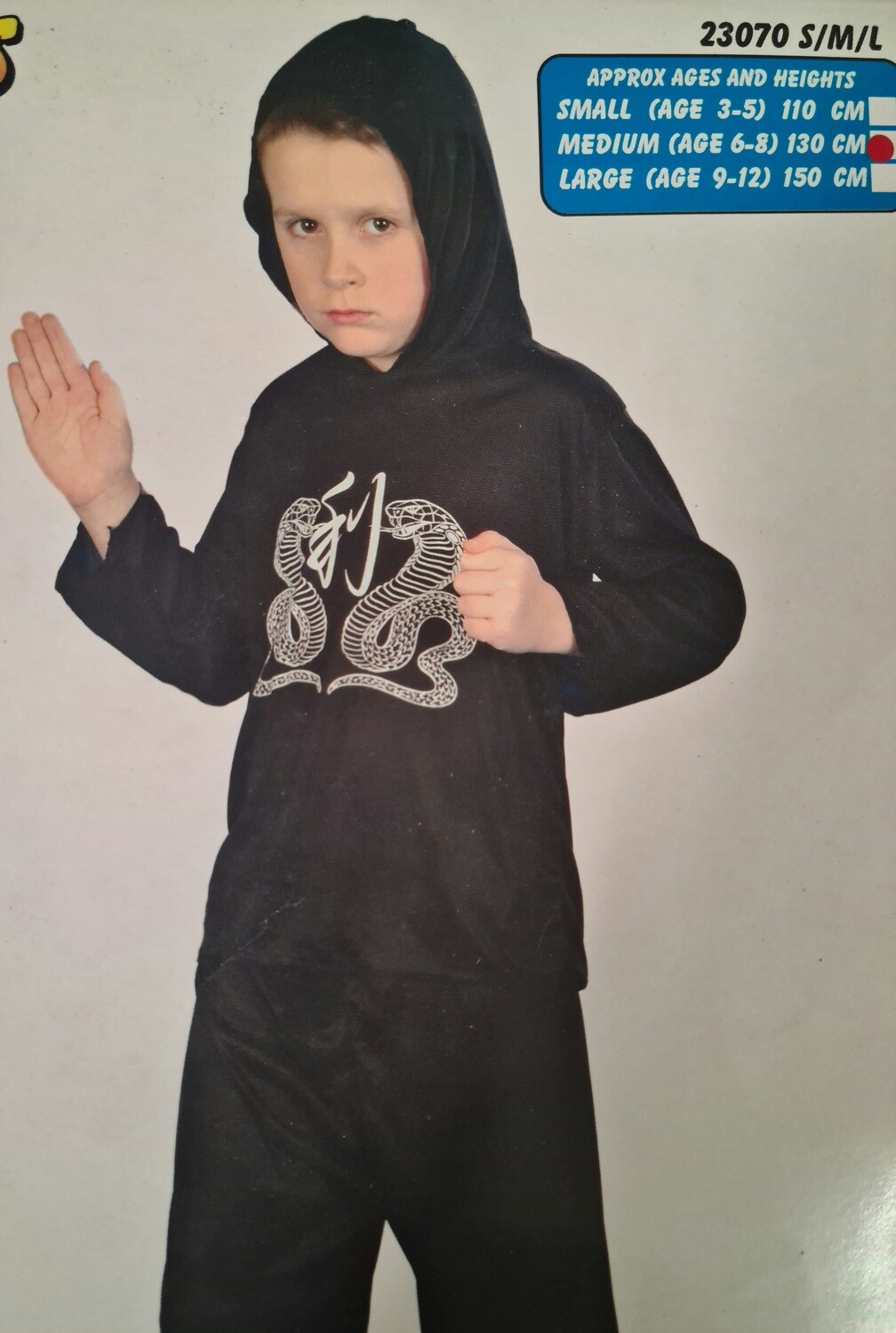 Ninja Assassin Costume Size 6 - 8 (C22)