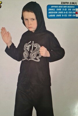 Ninja Assassin Costume Size 6 - 8 (C22)