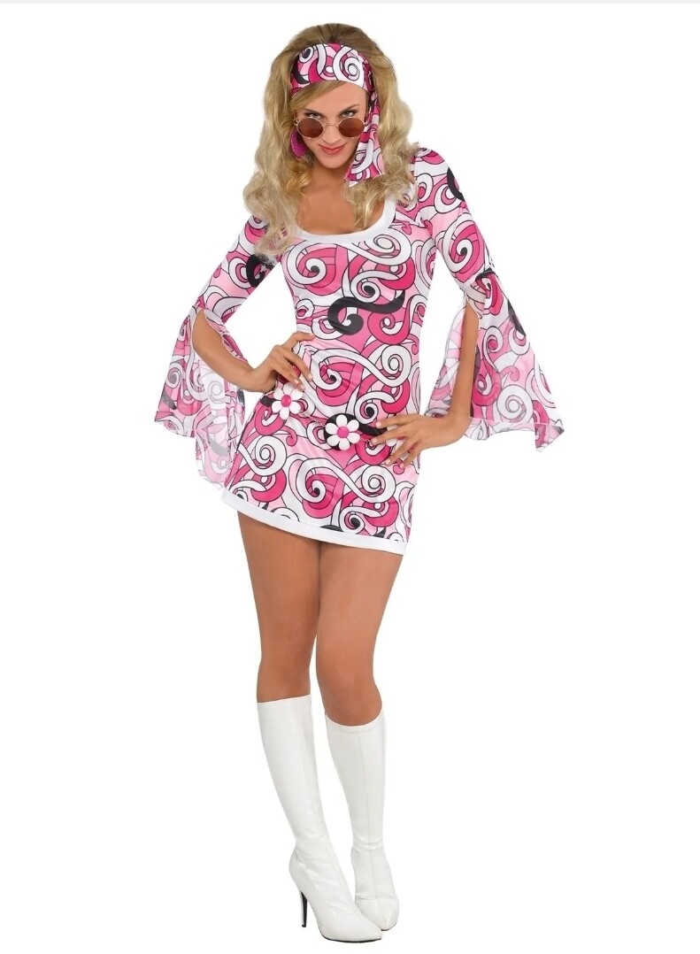 Ivana Go Go 60s Groovy Ladies Adults L 14-16 (C22)