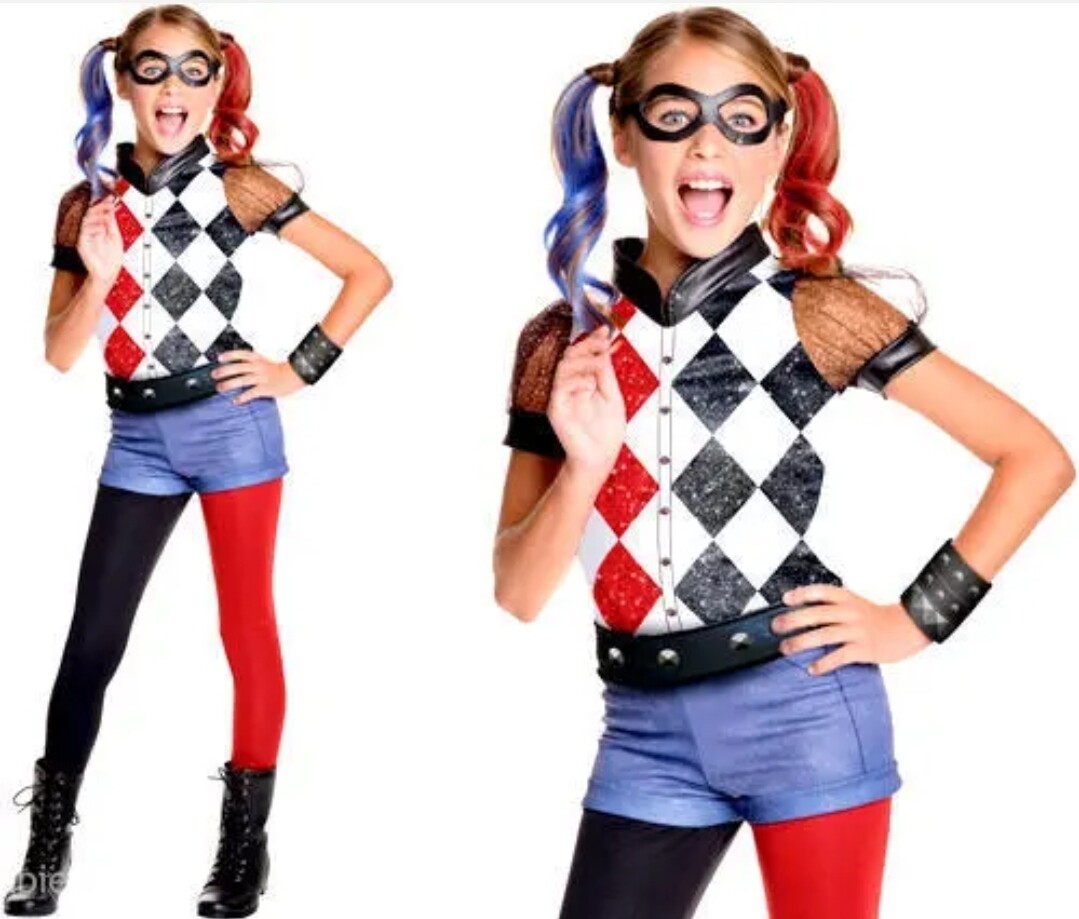 Deluxe Harley Quinn Girls DC Comic Book Day Kid 5-7 (WC35/22)