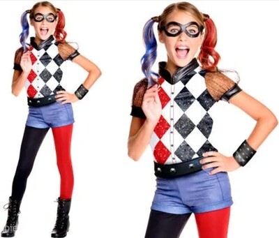 Deluxe Harley Quinn Girls DC Comic Book Day Kid 5-7 (WC35/22)