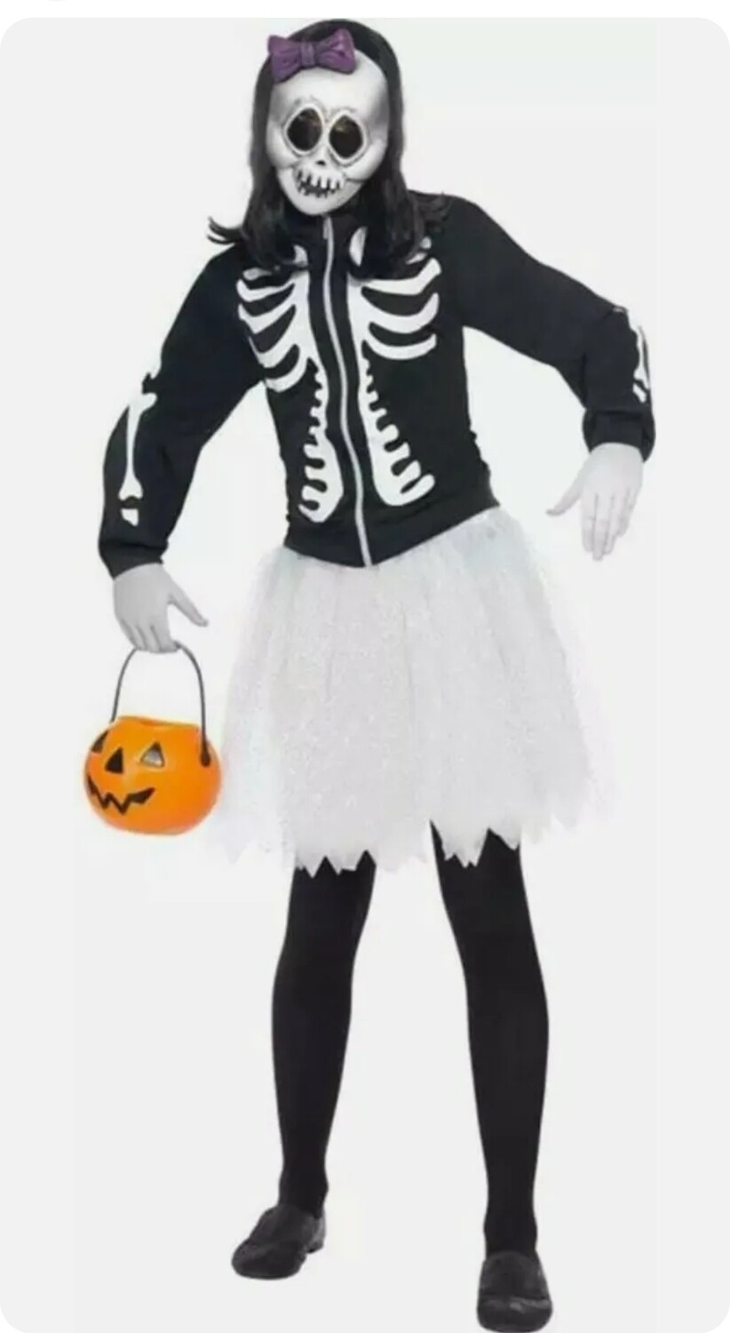 Ladies Living Dead Doll Costume &#39;Calavera&#39; S 8-10 (C22)