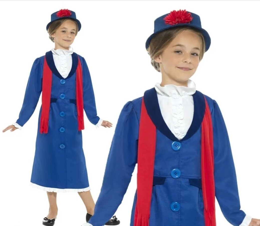 Girls Victorian Nanny Costume 4-6 (WC31/24)