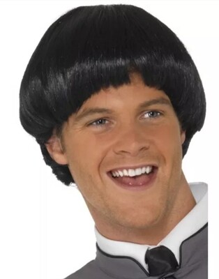 Mens 1960s Beatles Fab Four Bowl Wig (W13/24)