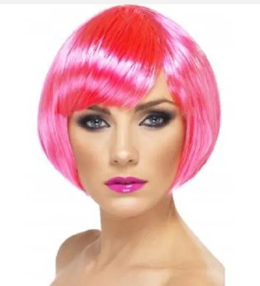 Babe Neon Pink Wig (W11/24)