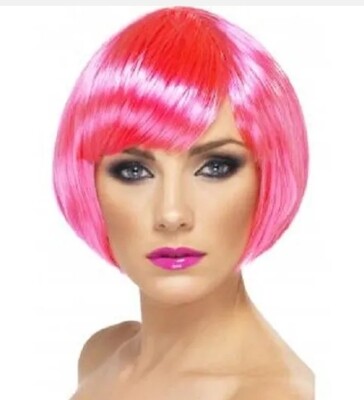 Babe Neon Pink Wig (W11/24)