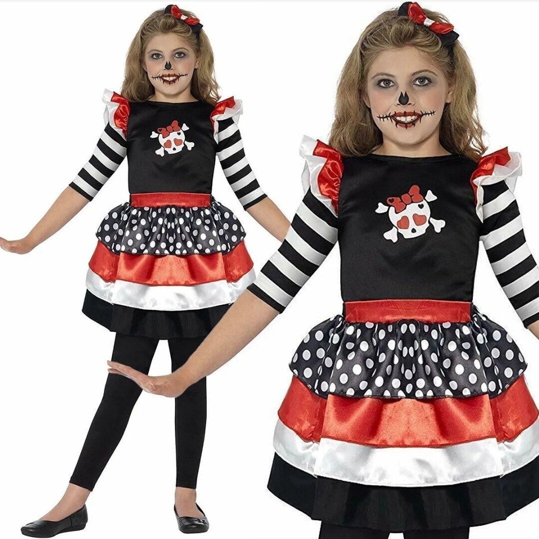 Skully Girl Costume 4-6 (WC44)