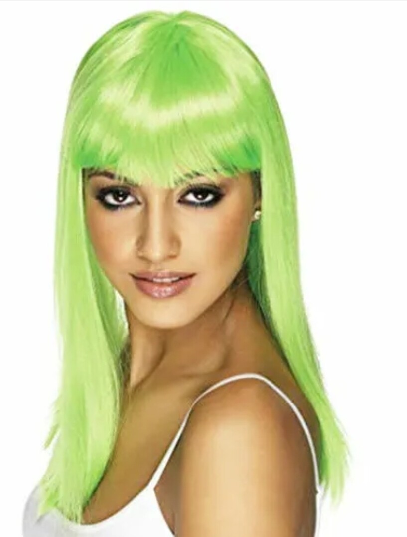 Glamourama Wig Neon Green (W8/24)