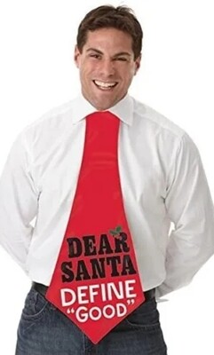 Jumbo Red Novelty Christmas Tie