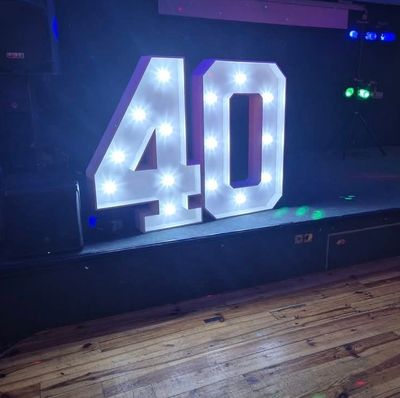 4ft Lit-Up Numbers for hire