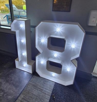4ft Lit-Up Numbers for Hire