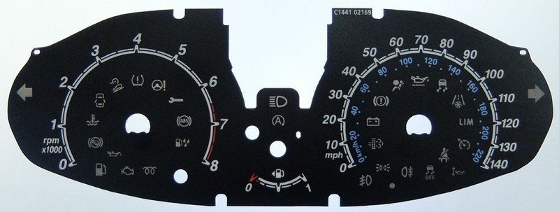 COURIER PETROL MPH DIAL CONVERSION