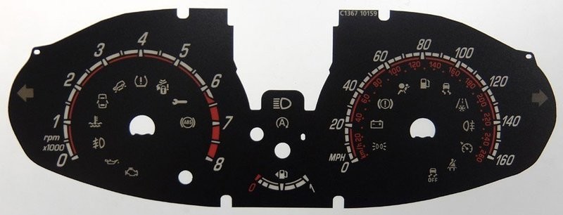 FIESTA ST MPH DIAL CONVERSION