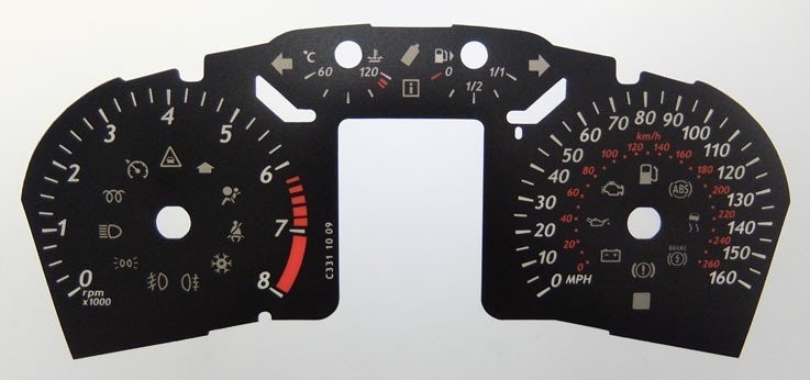 MONDEO PETROL MPH DIAL CONVERSION
