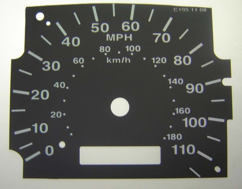 B2500 MPH DIAL CONVERSION
