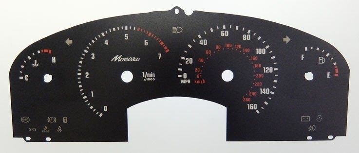 MONARO MPH DIAL CONVERSION
