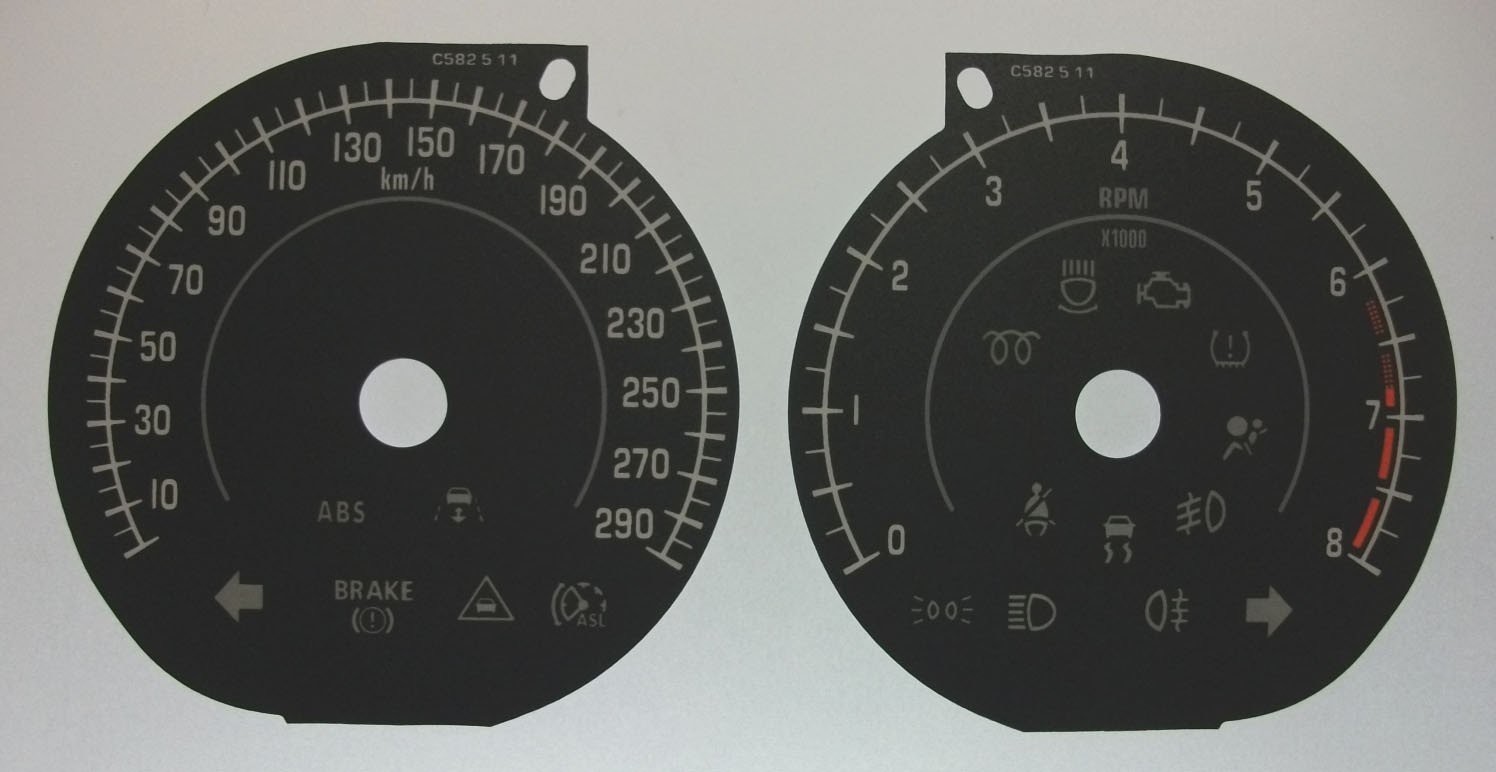 XF / XK KMH DIAL CONVERSION