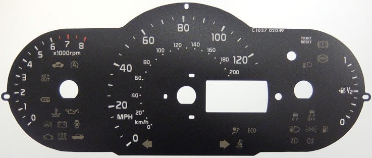 PICANTO MPH DIAL CONVERSION