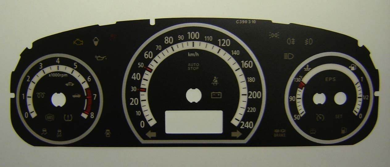 CEE'D PETROL KMH DIAL CONVERSION