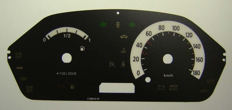 PICANTO KMH DIAL CONVERSION