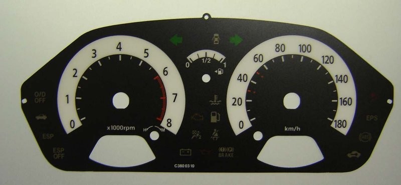 PICANTO KMH DIAL CONVERSION