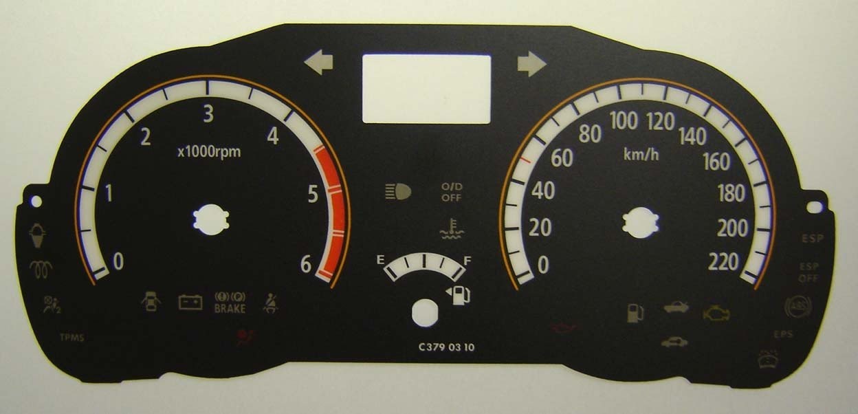RIO DIESEL KMH DIAL CONVERSION