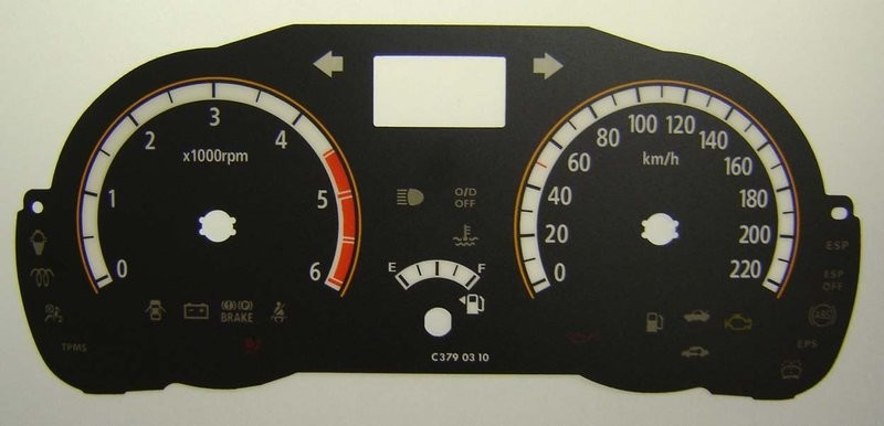 RIO DIESEL KMH DIAL CONVERSION