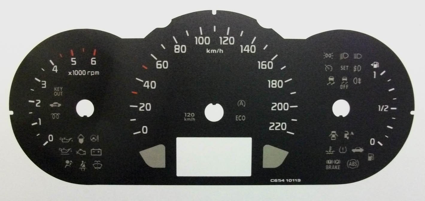 RIO DIESEL KMH DIAL CONVERSION