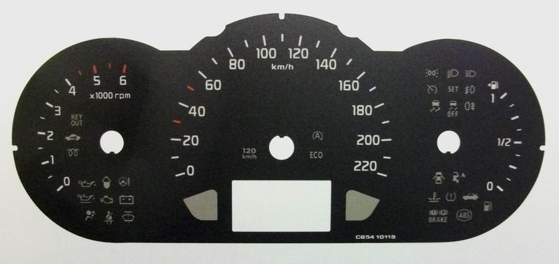 RIO DIESEL KMH DIAL CONVERSION