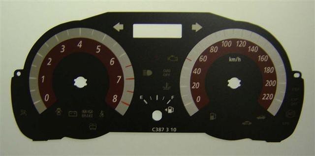 RIO PETROL KMH DIAL CONVERSION
