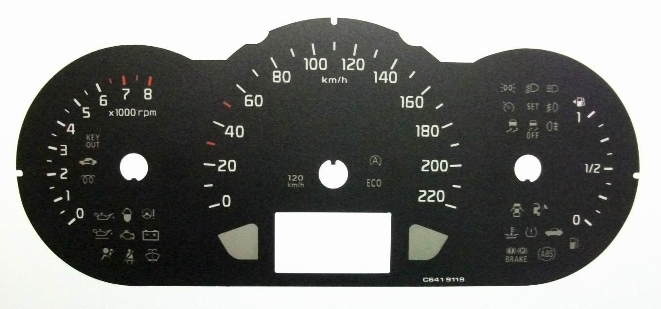 RIO PETROL KMH DIAL CONVERSION